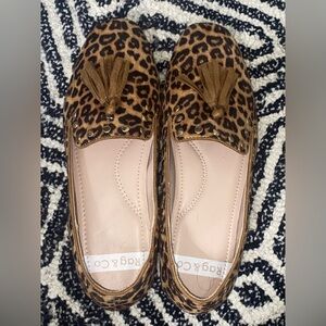 Leopard Loafers with Tassels